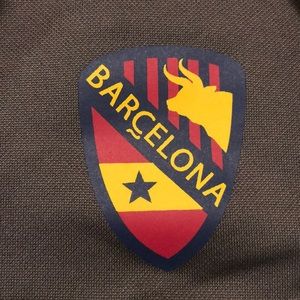 Umbro Barcelona gray Hooded sweatshirt #10 size L